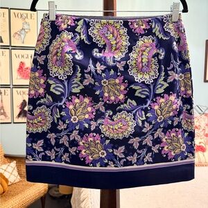 Talbot’s Floral Paisley Women's Skirt NWT